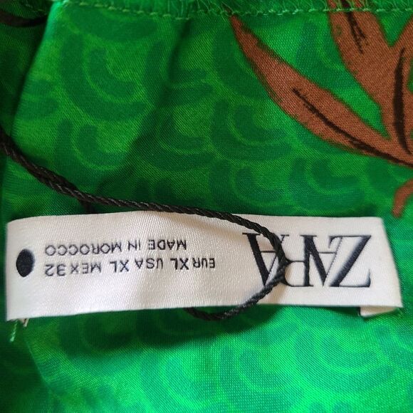 NEW zara blogger favorite green satin effect slip dress size XL (hard to find!) - Picture 10 of 11